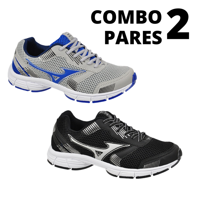 Kit 2 tênis esportivos jet 2