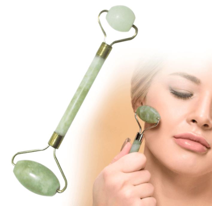 Kit Massageador Facial Skin Care - Jade Roller