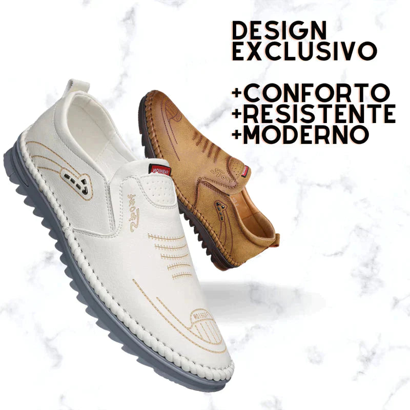 Sapato Mocassim Italian® - INDICADO POR ESPECIALISTAS - 46% OFF HOJE